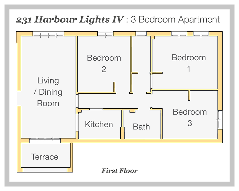 231 HARBOUR LIGHTS IV : 2 Bedroom Townhouse