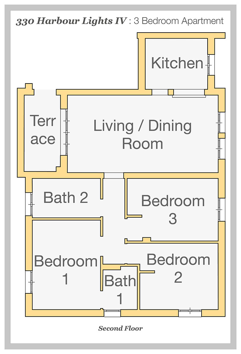 330 HARBOUR LIGHTS IV : 3 Bedroom Apartment