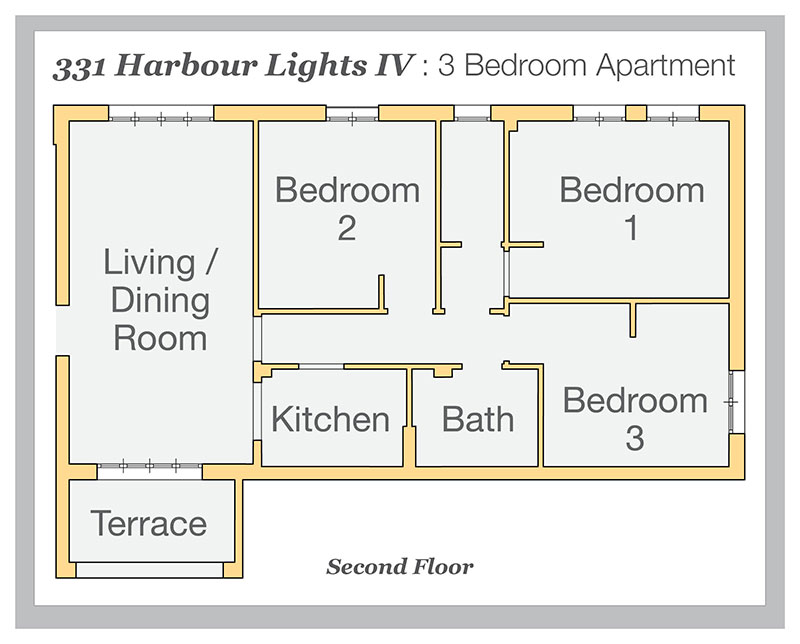 328 HARBOUR LIGHTS IV : 3 Bedroom Apartment