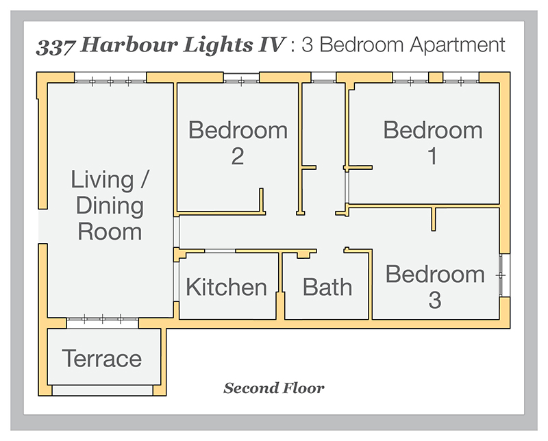337 HARBOUR LIGHTS IV : 3 Bedroom Apartment